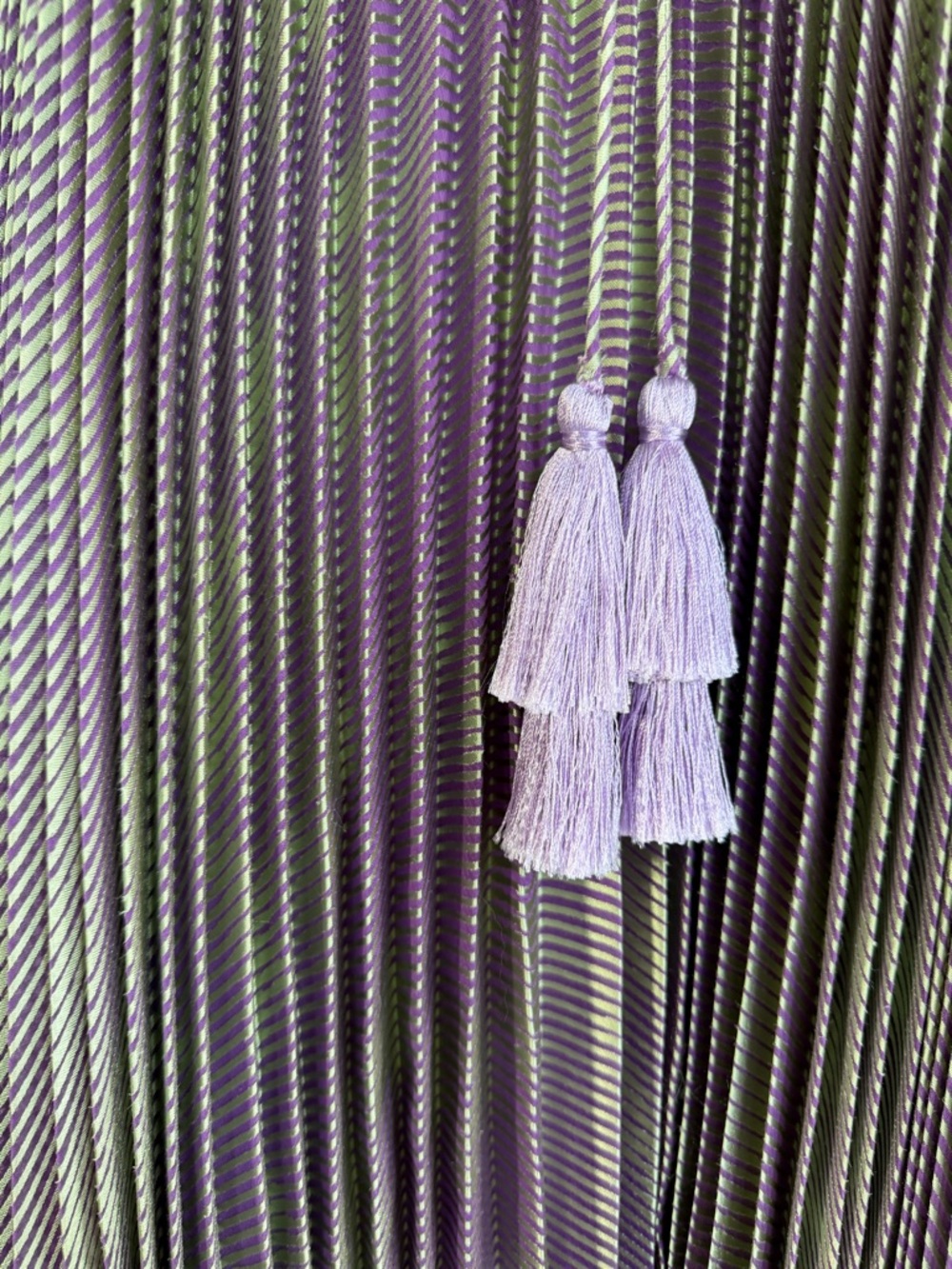 SOLD. Alexis Lavender Pleated Spaghetti-Strap Maxi Dress - Picture 7 of 7